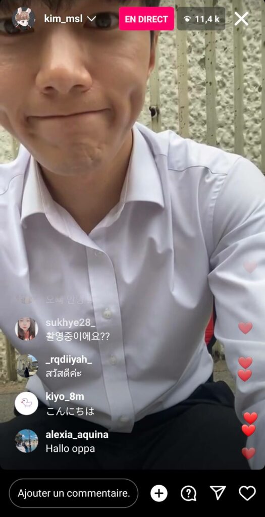 kim_msl Instalive du 08 juillet 2023