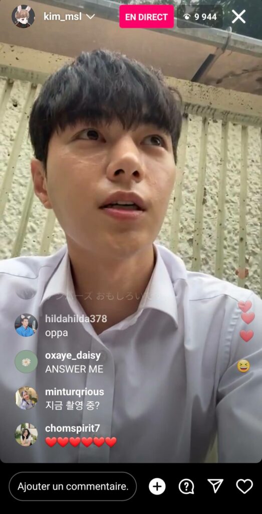 kim_msl Instalive du 08 juillet 2023