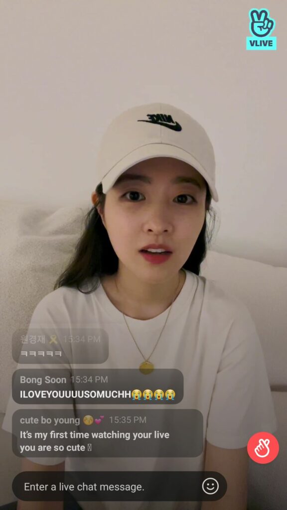 Vlive du 13/06/2021 Park Bo-young