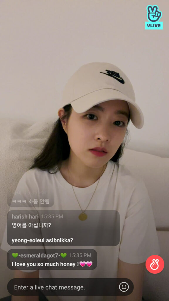 Vlive du 13/06/2021 Park Bo-young