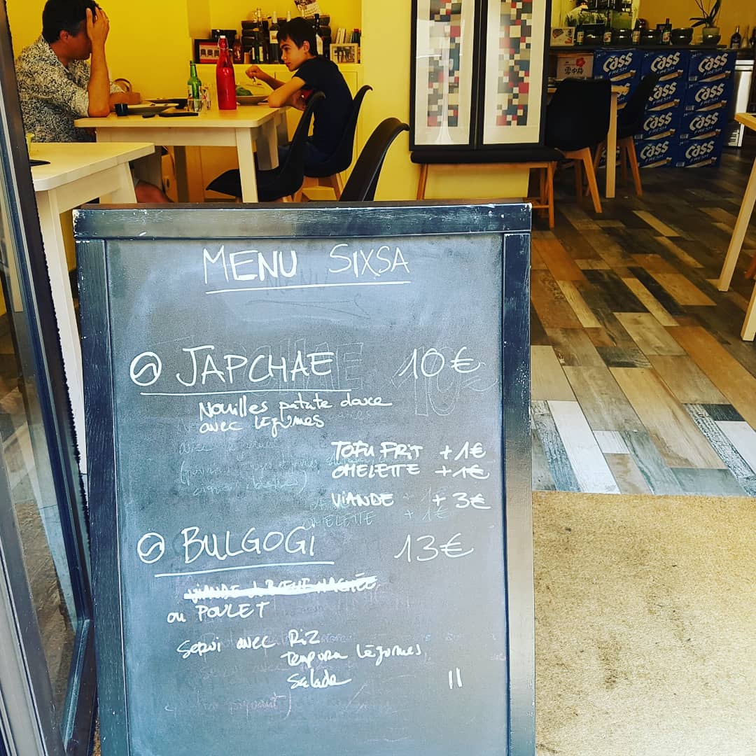 Restaurant coréen Le sixsa 식사 à Nice Pop culture & Korea