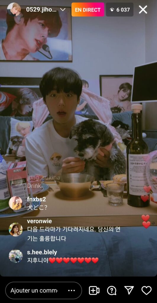 Park Ji-hoon Instalive 01/08/2022