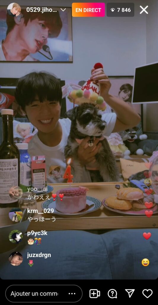 Park Ji-hoon Instalive 01/08/2022