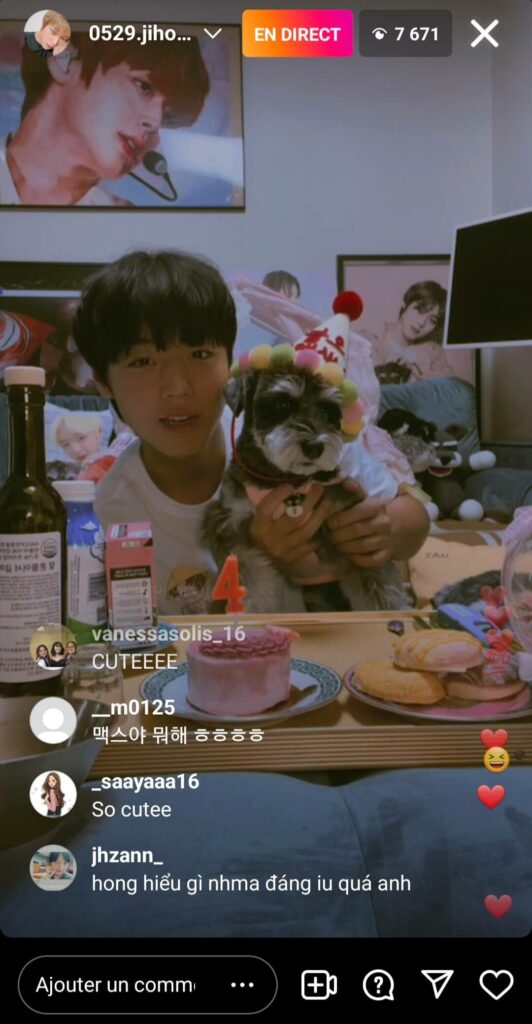 Park Ji-hoon Instalive 01/08/2022