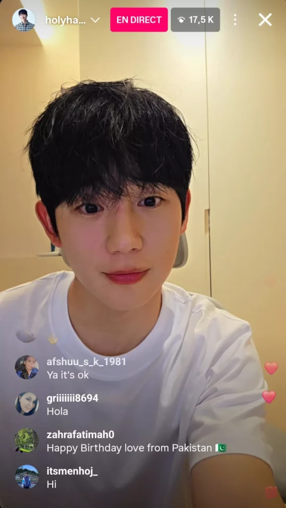 2026 - instalive pour son anniversaire le 1er avril