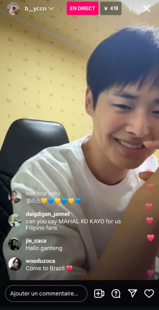 Choi byung Chan - instalive du 21 06 2025