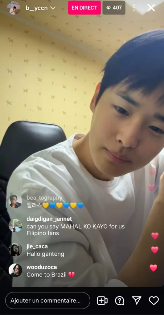 Choi byung Chan - instalive du 21 06 2025