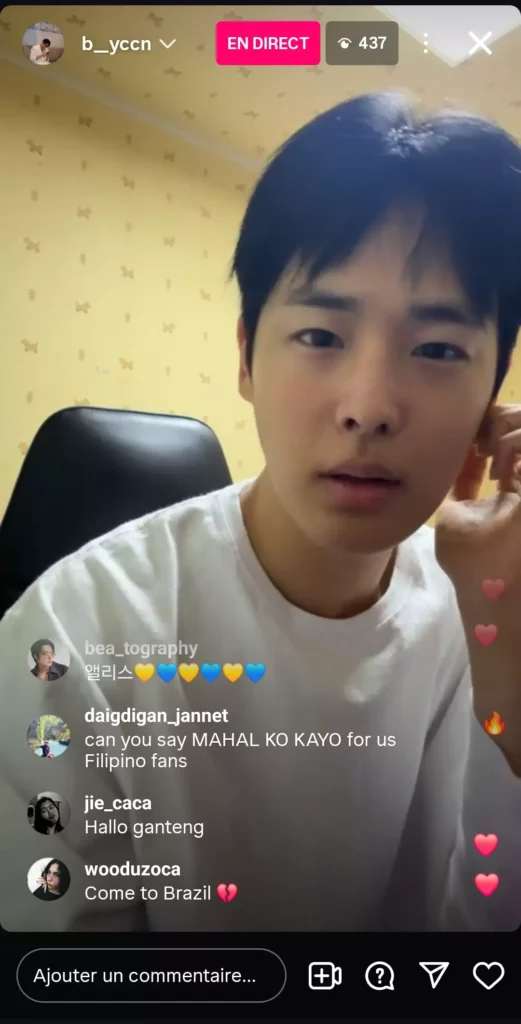 Choi byung Chan - instalive du 21 06 2025