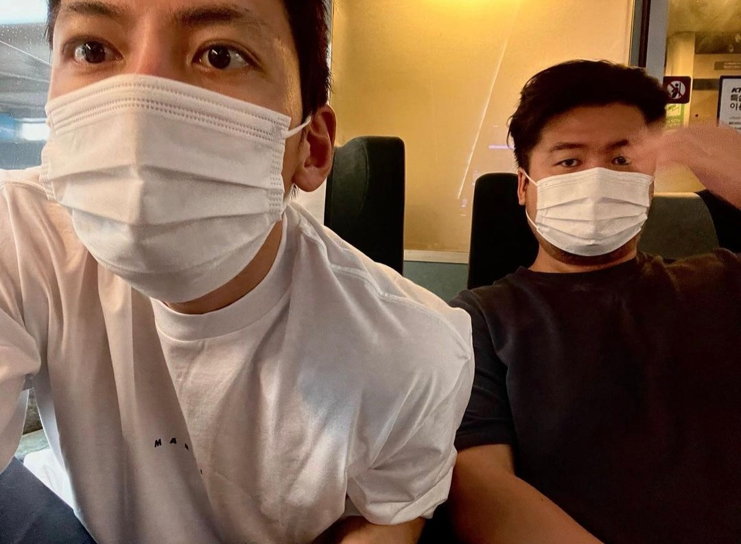 Ji Changwook et son manager - Instagram - 2022