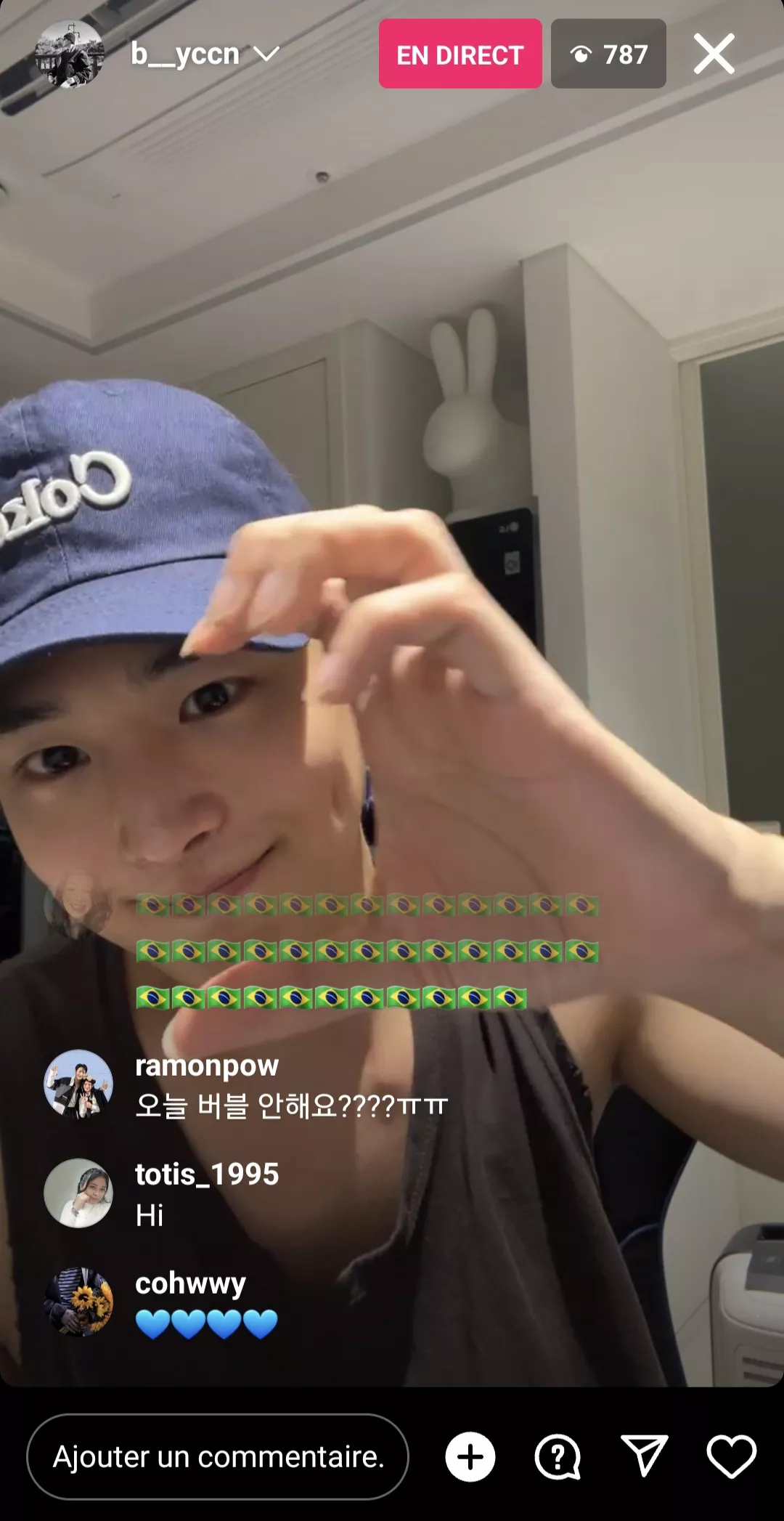 Byungchang |instalive du 01 août 2023