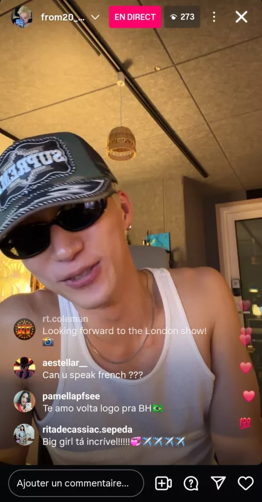 from20 instalive du 03 juillet 2026