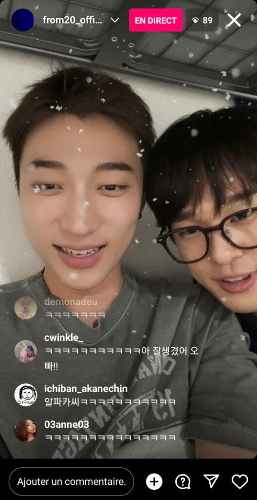 from20 et HelloGloom en Instalive 16/12/2022