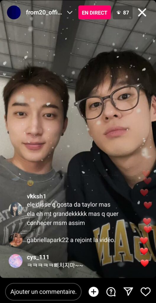from20 et HelloGloom en Instalive 16/12/2022