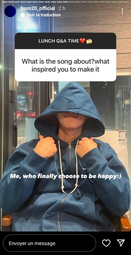 Instagram - Q&A du 28 mars 2023 - from20_official