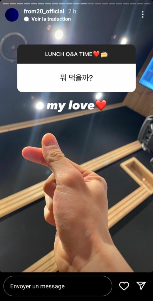 Instagram - Q&A du 28 mars 2023 - from20_official