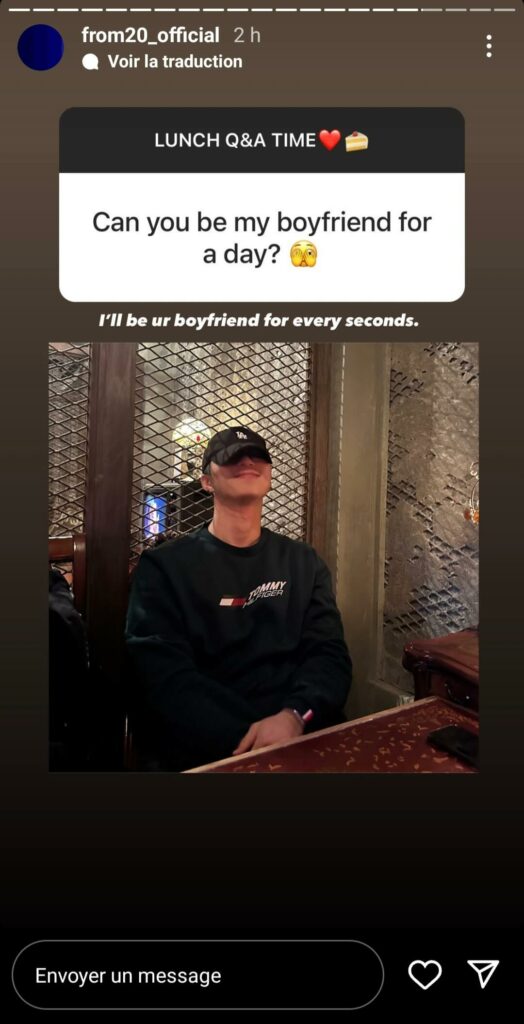 Instagram - Q&A du 28 mars 2023 - from20_official