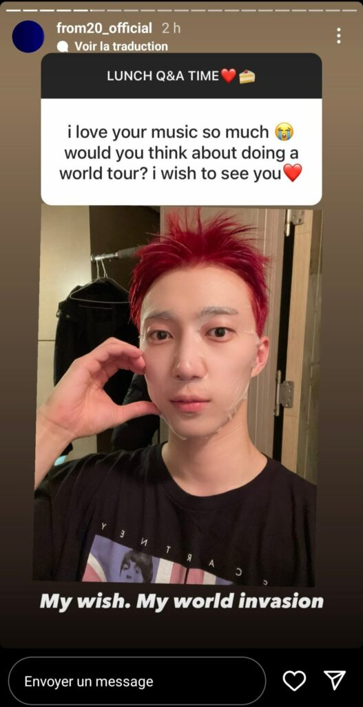 Instagram - Q&A du 28 mars 2023 - from20_official