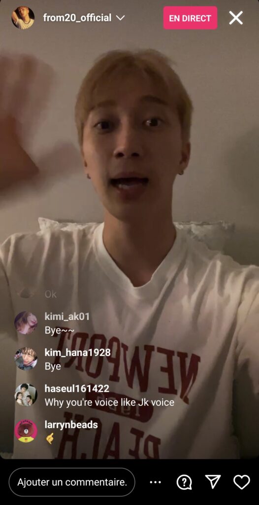 from20 instalive du 12 juillet 2023
