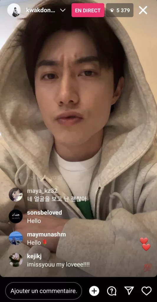 |Instalive du 02 décembre 2023 Kwak Dong-yeon