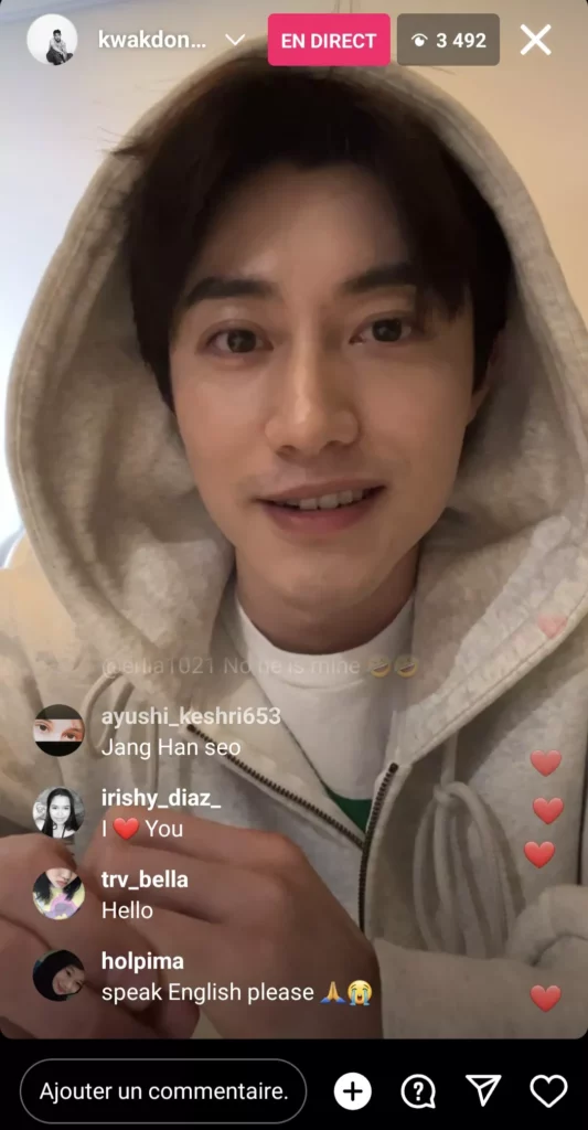 |Instalive du 02 décembre 2023 Kwak Dong-yeon
