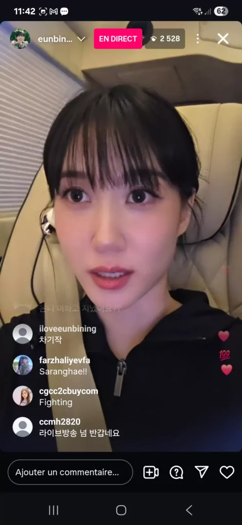 |Instalive du 13 juin 2025 Park Eun Bin