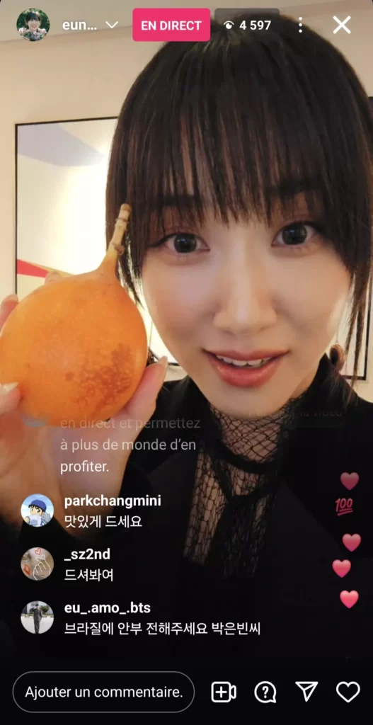 Park Eun-bin - Instalive 20 11 2024
