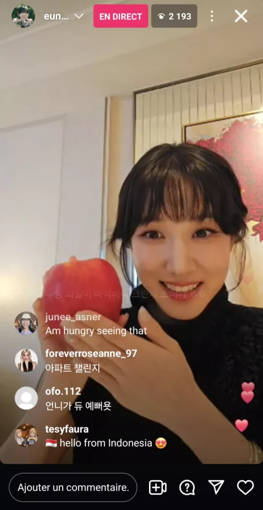 Park Eun-bin - Instalive 20 11 2024