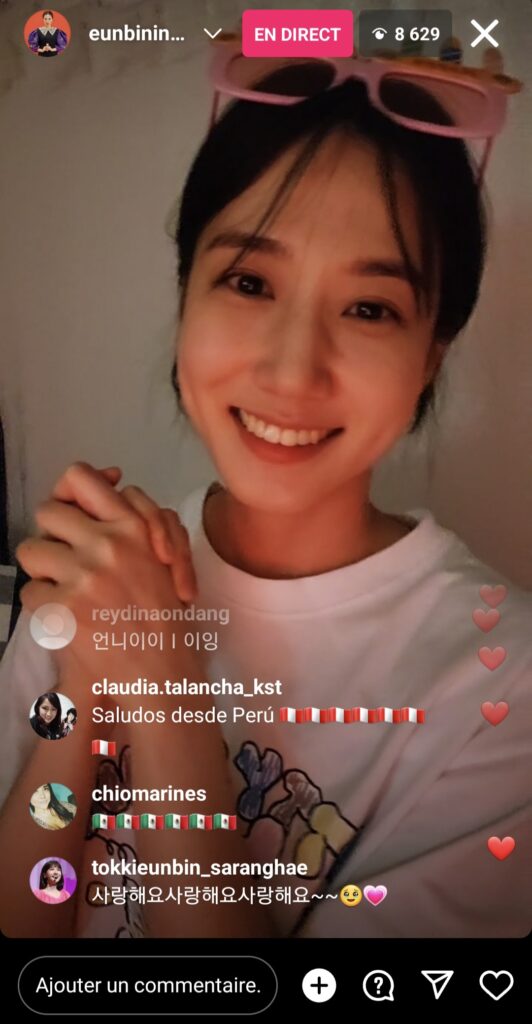 |Instalive du 04/09/2023 KST pour son anniversaire - Park Eun-bin