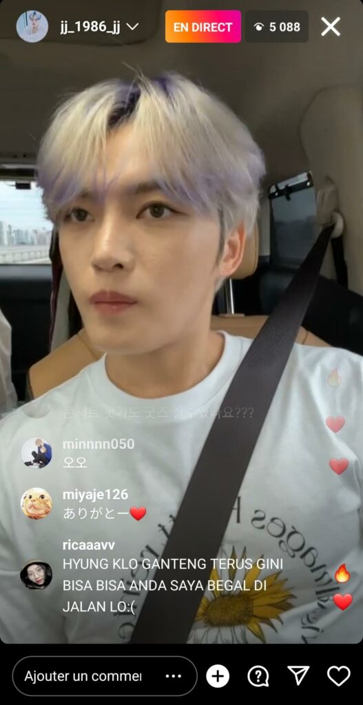 Kim Jae-joong - Instalive le 13/09/2022