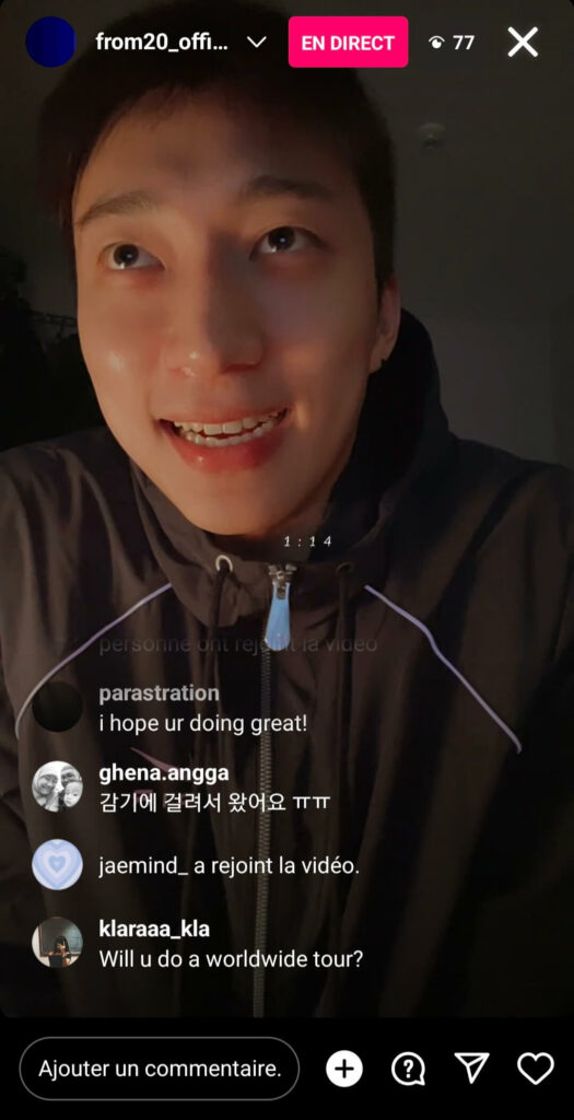 from20_official Instalive 18/11/2022 