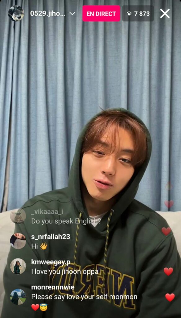 Park Ji-hoon - 18/01/2023 - instalive