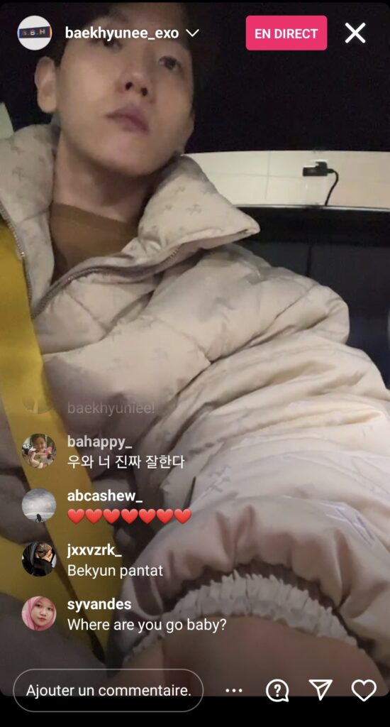 baekhyunee_exo - Instalive du 15/02/2023 