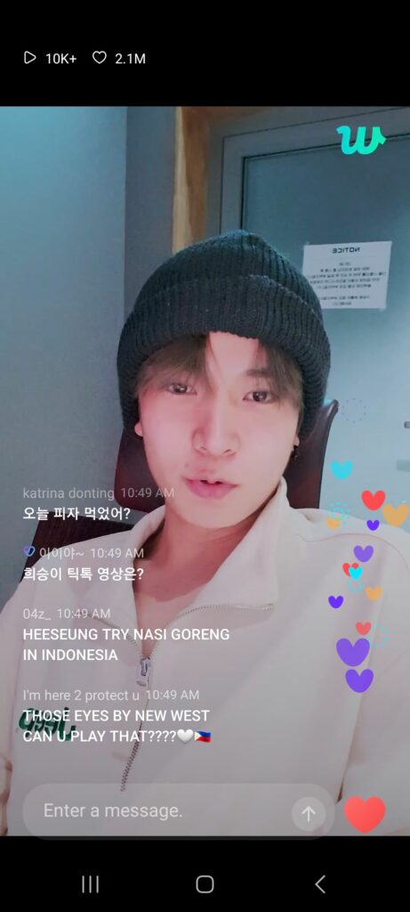 Enhypen Heeseung Weverse 11/02/2023