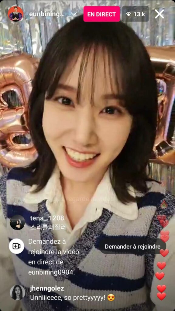 |eunbining0904 - Instalive du 30/01/2023