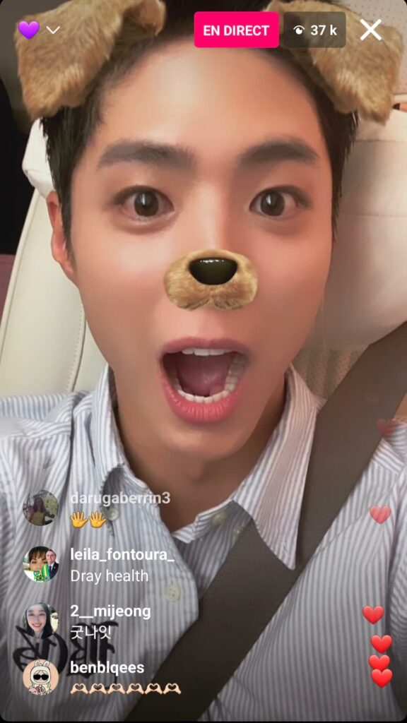 Park Bo-gum instalive du 28/04/2023