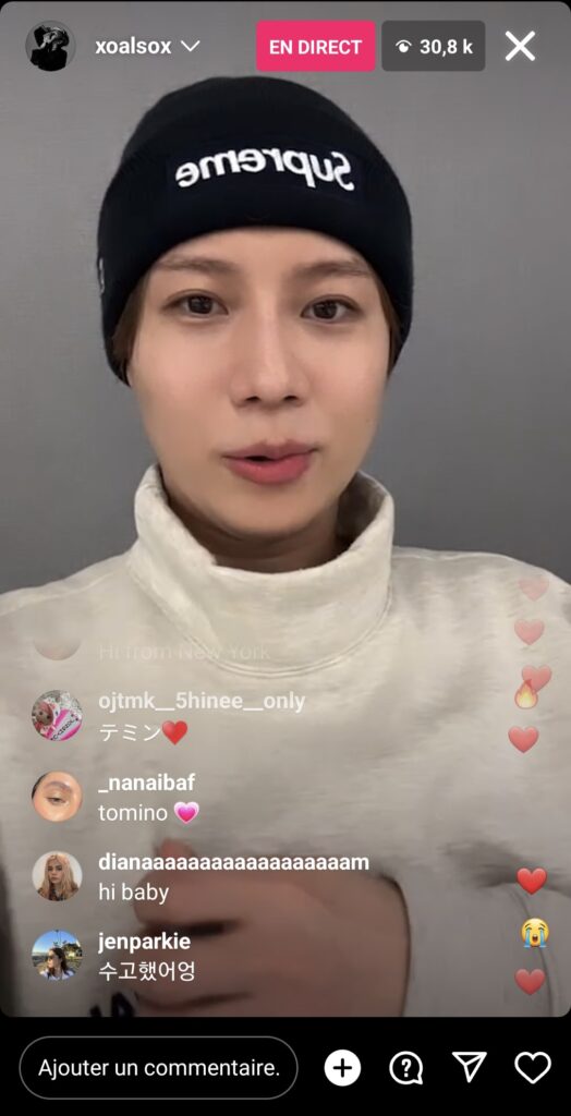 Taemin instalive 12/04/2023