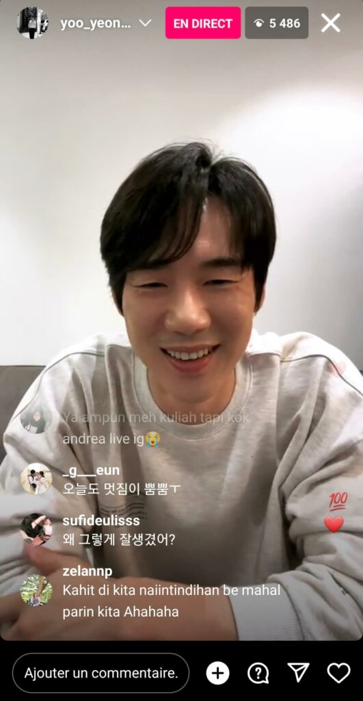 Yoo Yeon-seok instalive 05/04/2023