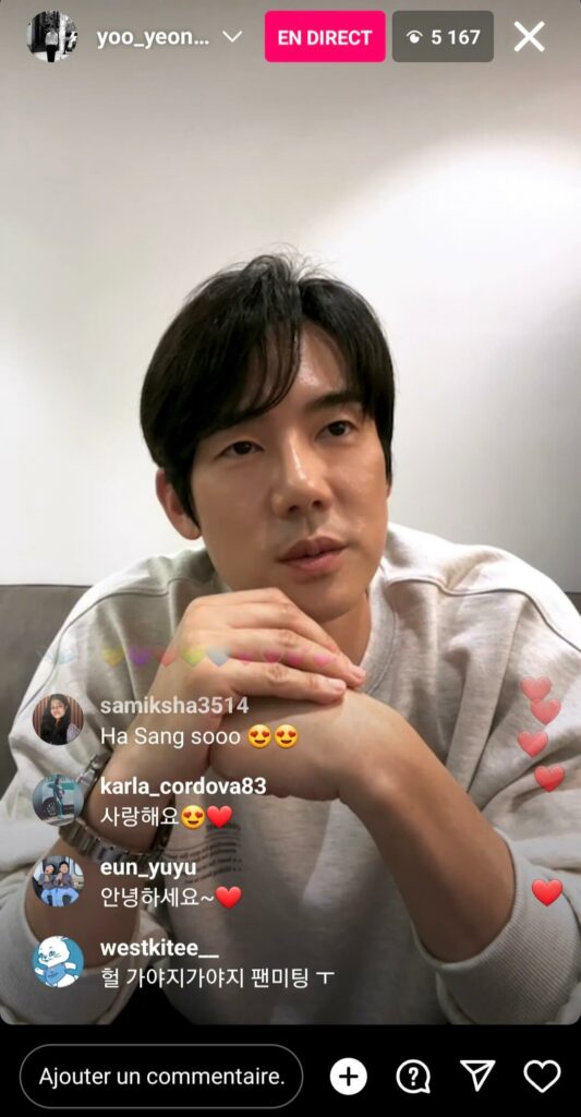 Yoo Yeon-seok instalive 05/04/2023