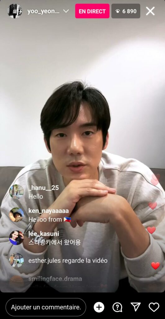 Yoo Yeon-seok instalive 05/04/2023