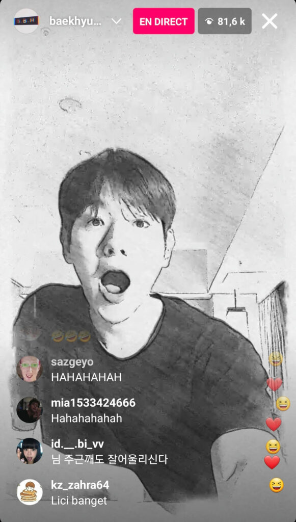 instalive du 14/04/2023 - baekhyunee_exo