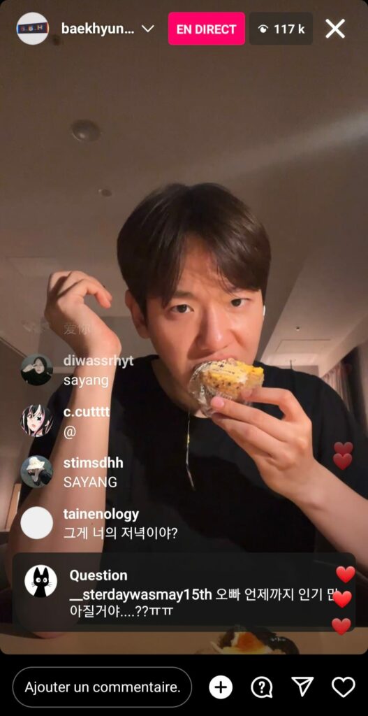 instalive du 14/04/2023 - baekhyunee_exo