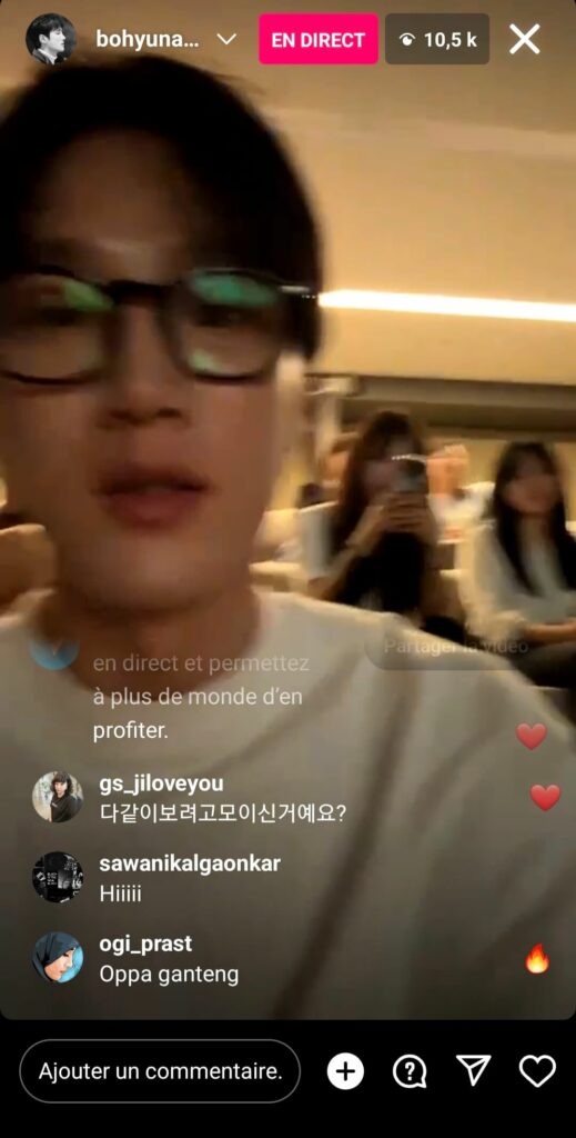 instalive de Ahn Bo-hyun le 17/06/2023, juste avant la diffusion de la 1ère de See you in my 19th life