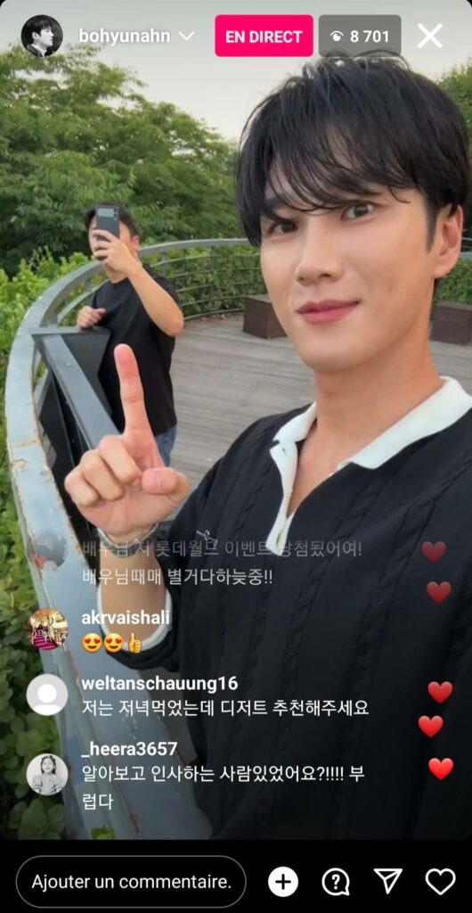 instalive le 23/06/2023 - Ahn Bo-hyun