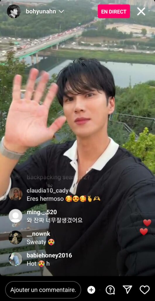 instalive le 23/06/2023 - Ahn Bo-hyun