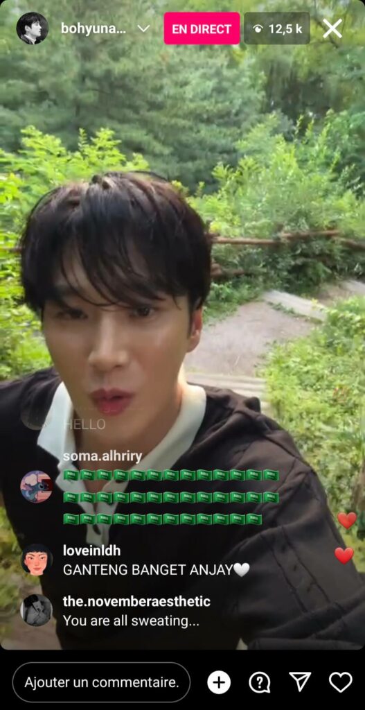 instalive le 23/06/2023 - Ahn Bo-hyun