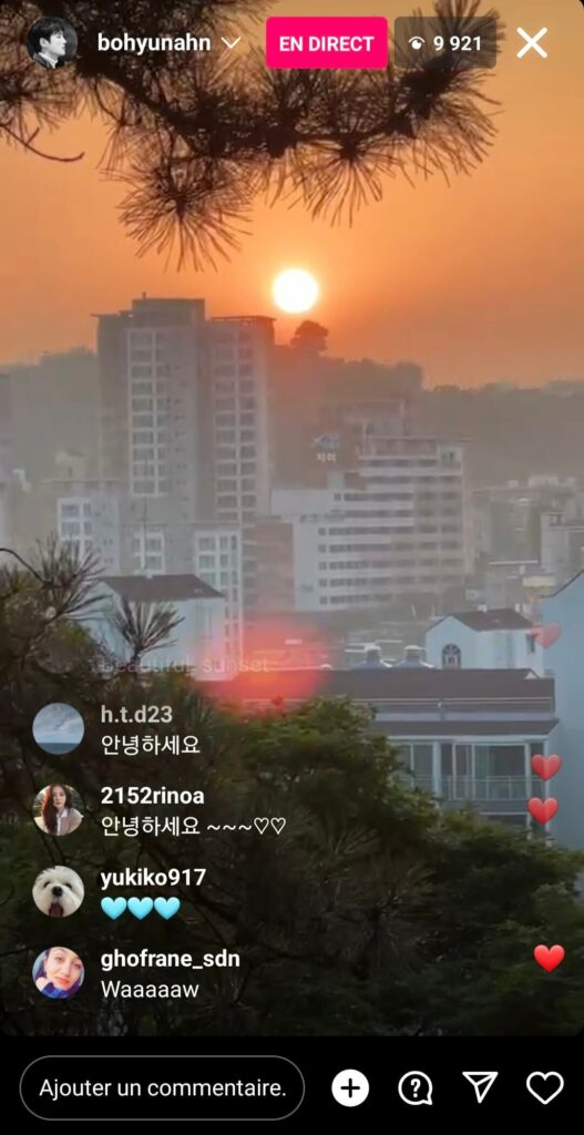 instalive le 23/06/2023 - Ahn Bo-hyun