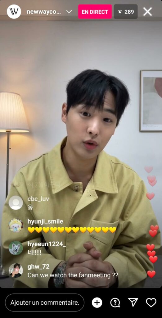 newwaycompany - instalive du 01/06/2023 - CHOI Byung-chan