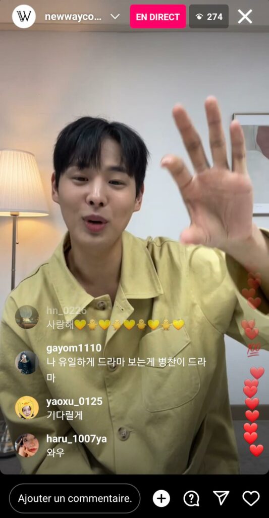 newwaycompany - instalive du 01/06/2023 - CHOI Byung-chan