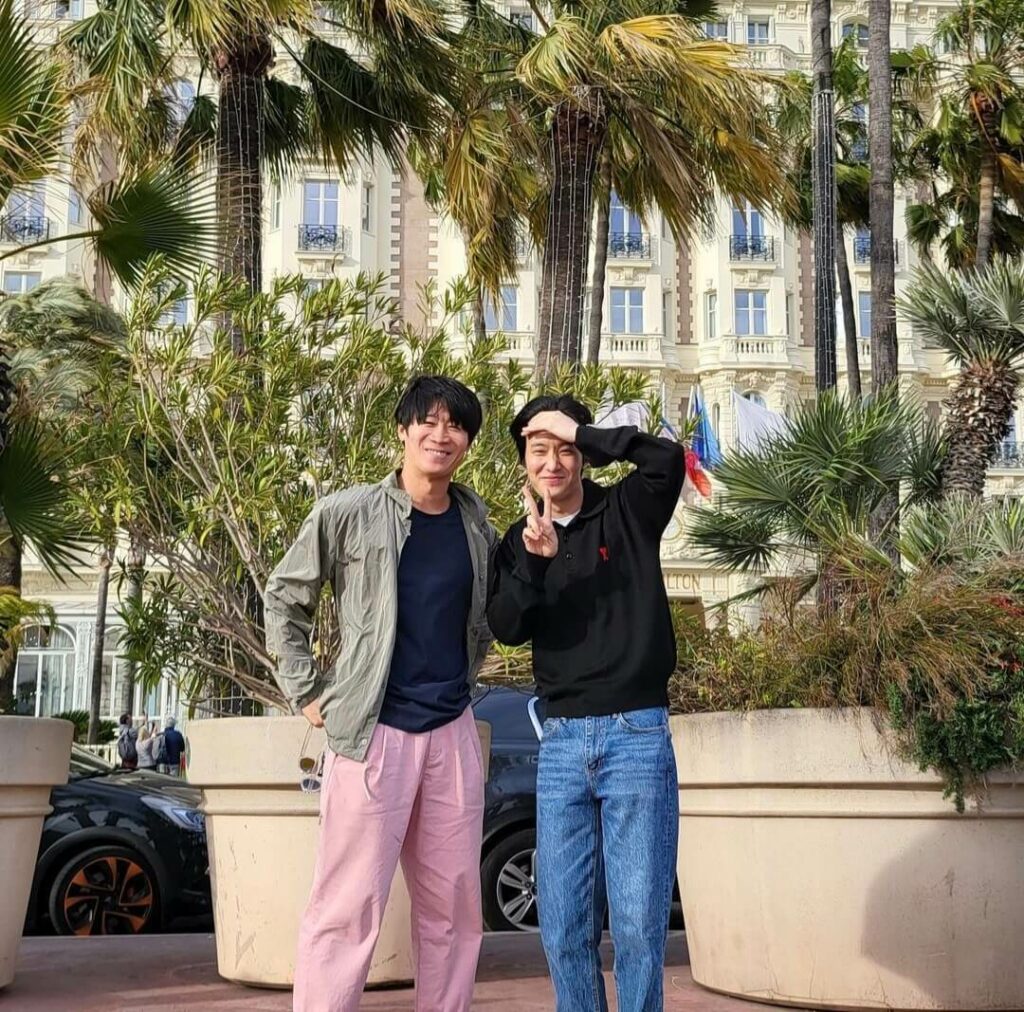 |knuababoda96 - Instagram - Jin Sun-kyu et Chang Ryul à Cannes - 2023