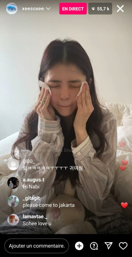 |xeesoxee - instalive du 04 08 2023